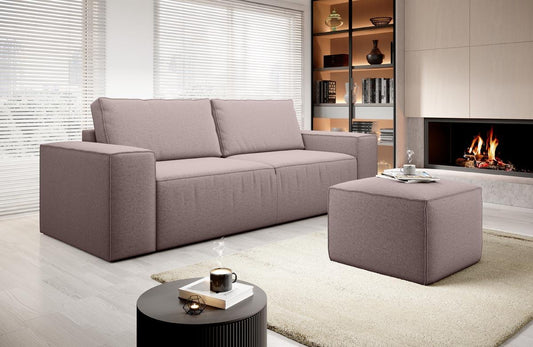 Silla Schlafsofa 260x104 cm Rosa (Velour)