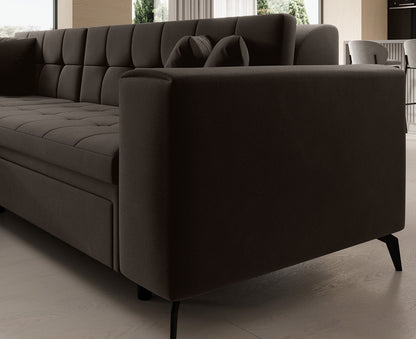 Solange Ecksofa 292x196 cm, Samt