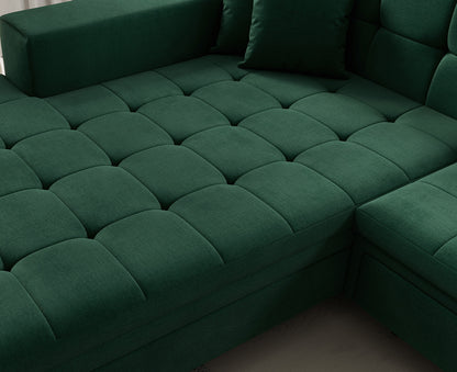 Solange Ecksofa 292x196 cm, Samt