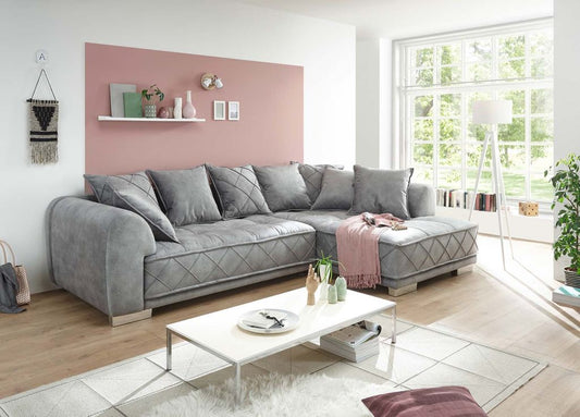 Sentina Ecksofa 319 x 194 cm Grau