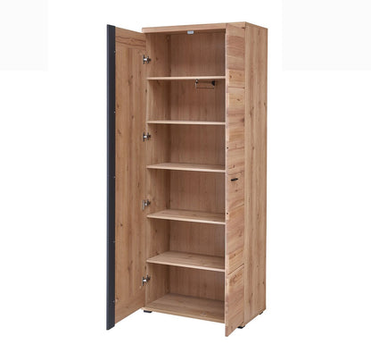 Sonos Garderobenschrank mit einer Spiegeltüre Altesche massiv / Artisan Eiche