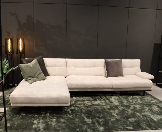 Stilo Ecksofa 323 x 192 cm, universell aufbaubar, Farbe wählbar