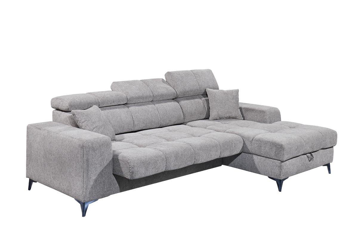 Sydney Ecksofa 268 x 172 cm, Funktion wählbar, Taupe