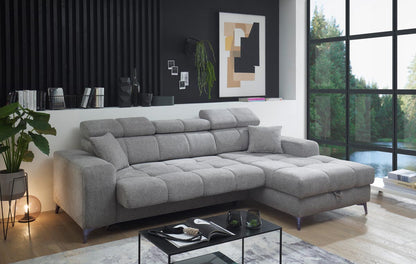 Sydney Ecksofa 268 x 172 cm, Funktion wählbar, Taupe