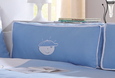 Seitenkissen Kissen Kinderkissen für Spielbett Hochbett Etagenbett Blau/Boy - Froschkönig24