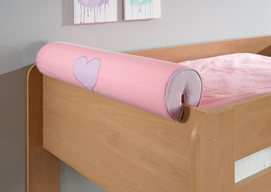 Nackenkissen Nackenrolle für Spielbett Hochbett Etagenbett Lila/Rosa - Froschkönig24