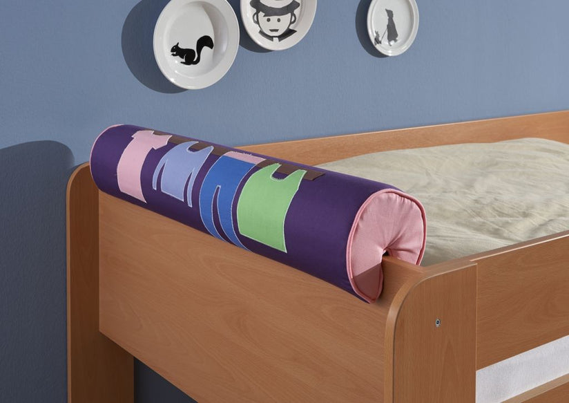 Nackenkissen Nackenrolle für Spielbett Hochbett Etagenbett Rosa/Violett - Froschkönig24