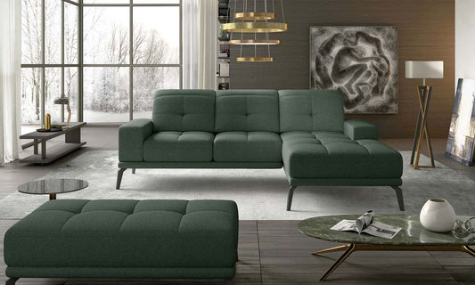 Torrense Ecksofa 265 x 175 cm Grün (Webstoff - Grande)