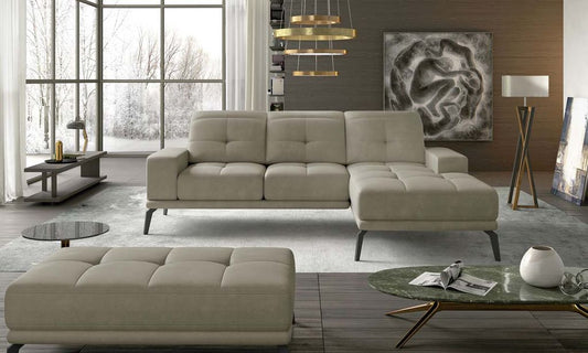 Torrense Ecksofa 265 x 175 cm Beige (Webstoff - Paros)