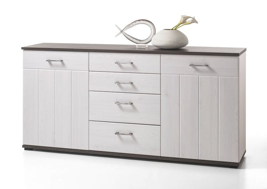 TORONTO Sideboard Kommode Anrichte Wohnzimmer Wohnzimmerschrank Weiß - Froschkönig24