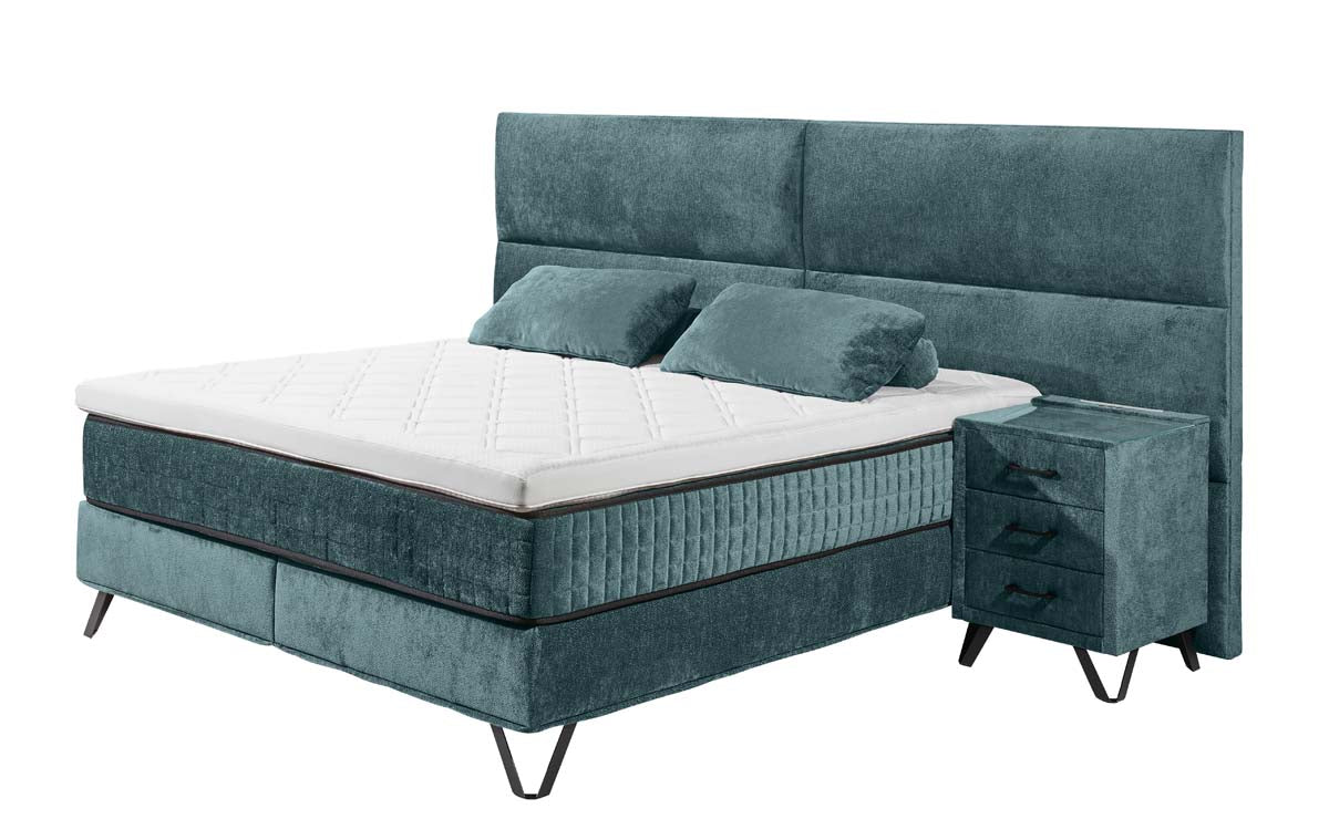 Trapani XL Boxspringbett 160x200cm Aphrodite Azur