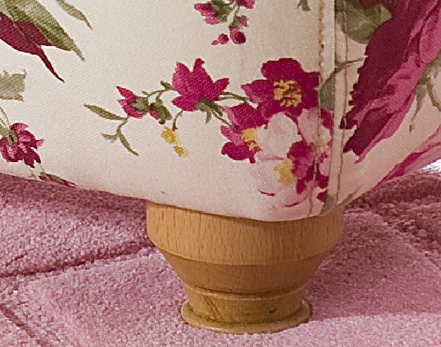 Cilek FLORA Truhe Hocker Sitzhocker Kinderzimmer Weiß/Rosa - Froschkönig24