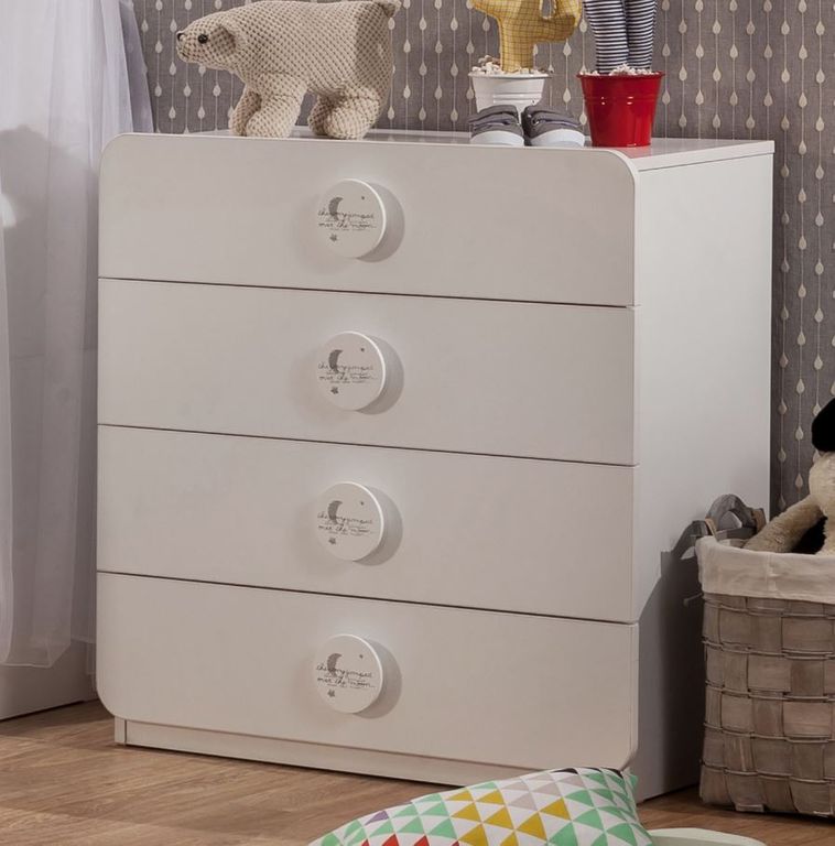 Cilek BABY COTTON Kommode Sideboard Anrichte Kinderzimmer Weiß - Froschkönig24