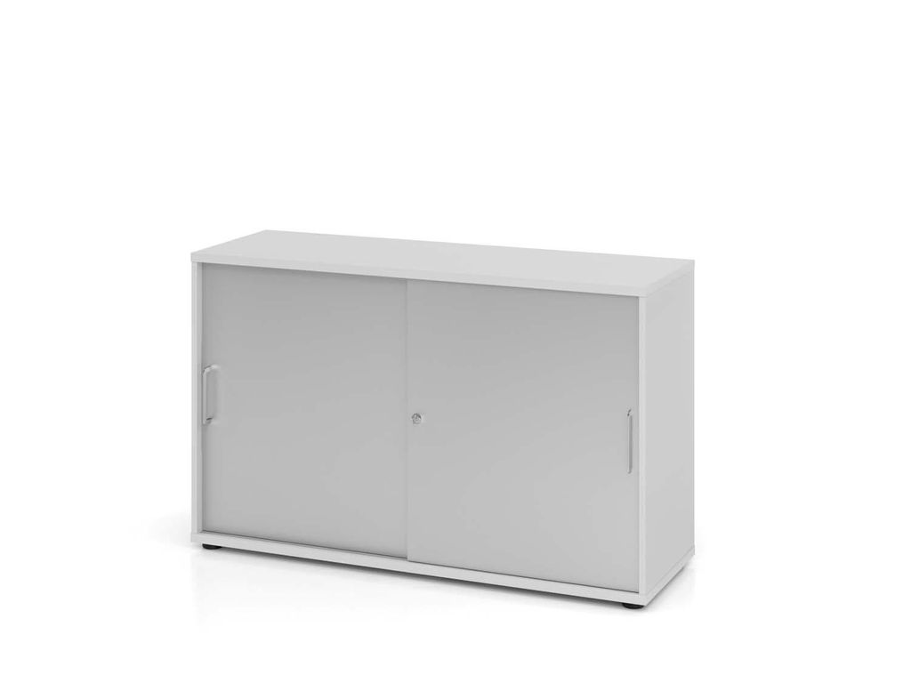 Texas Simple Basic Schiebetürenschrank 2OH 120cm Grau / Silber