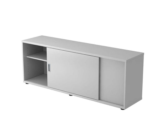 Sideboard mit Schiebetüren 160 cm Grau