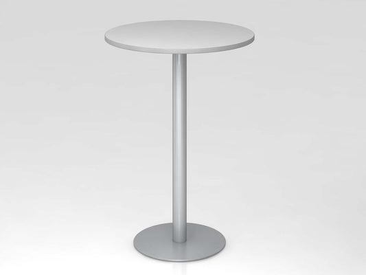 Stehtisch 80cm rund Grau / Silber