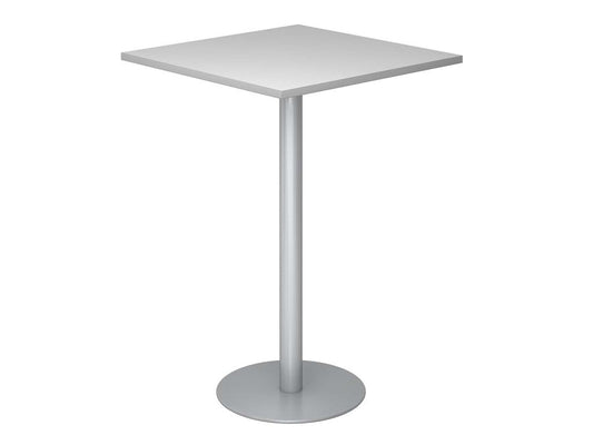 Stehtisch 80 x 80 cm Grau / Silber