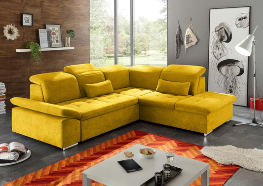 Wayne Ecksofa 276x240 cm Gelb (Senf)