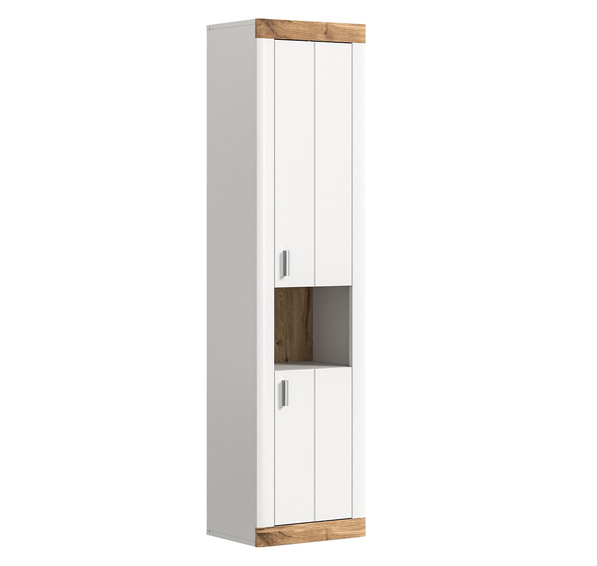 Laredo Badhängeschrank groß Weiß / Nox Oak