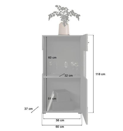 Freno Wohnwandkombination 1 Grau / Nox Oak