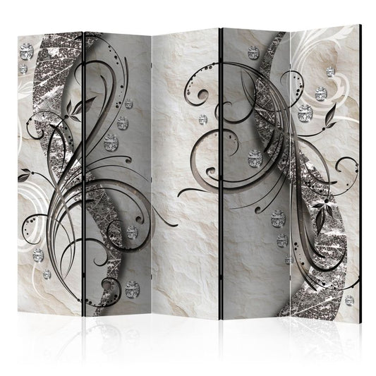 5-teiliges Paravent - Diamond Trail II [Room Dividers] 225x172 cm