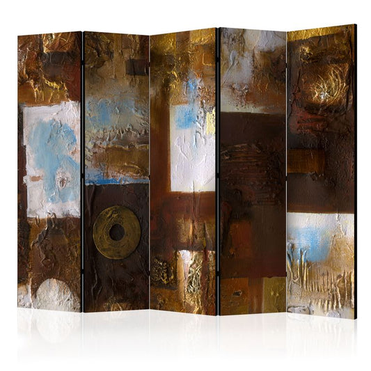 5-teiliges Paravent - Winter Landscape II [Room Dividers] 225x172 cm