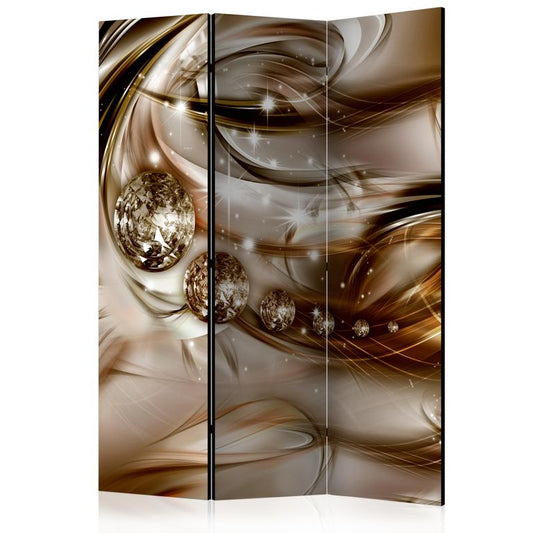 3-teiliges Paravent - Chocolate Tide [Room Dividers] 135x172 cm