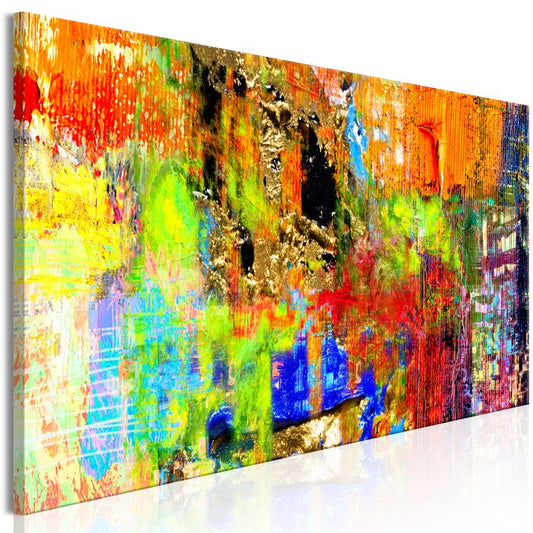 Wandbild - Colourful Abstraction (1 Part) Narrow