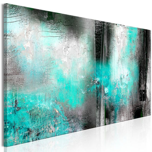 Wandbild - Turquoise Fog (1 Part) Narrow