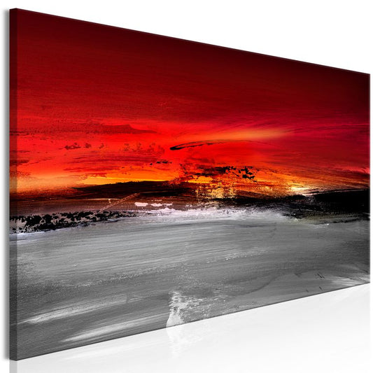 Wandbild - Crimson Landscape (1 Part) Narrow