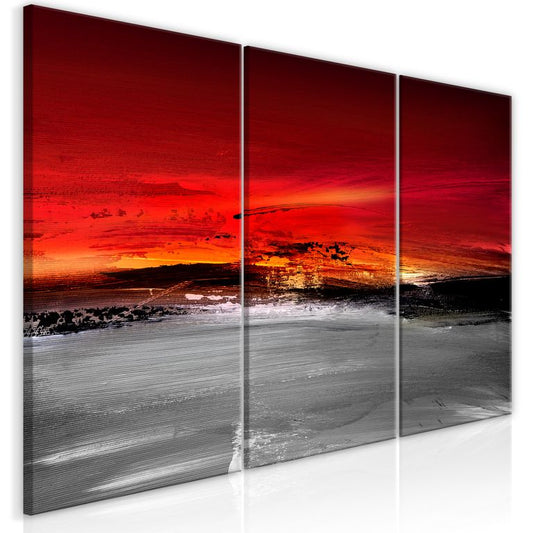 Wandbild - Crimson Landscape (3 Parts)