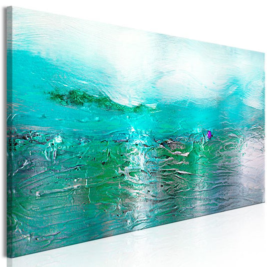 Wandbild - Turquoise Landscape (1 Part) Narrow