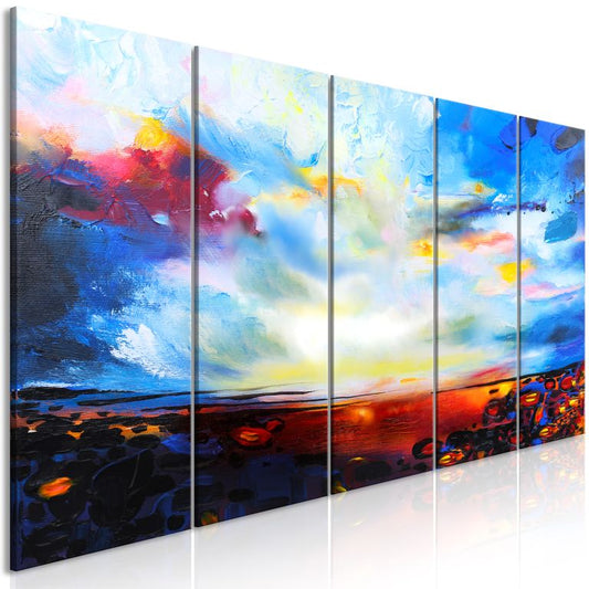 Wandbild - Colourful Sky (5 Parts) Narrow