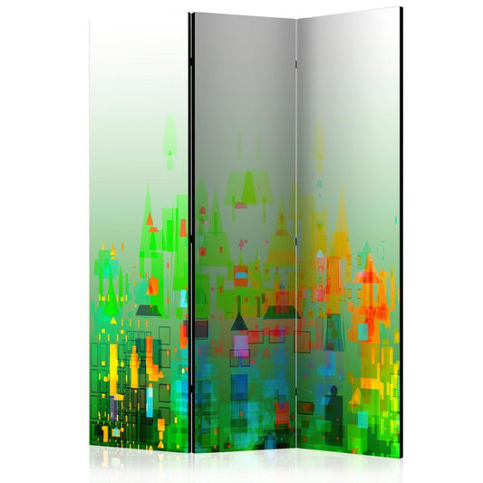 3-teiliges Paravent - Abstract City [Room Dividers] 135x172 cm