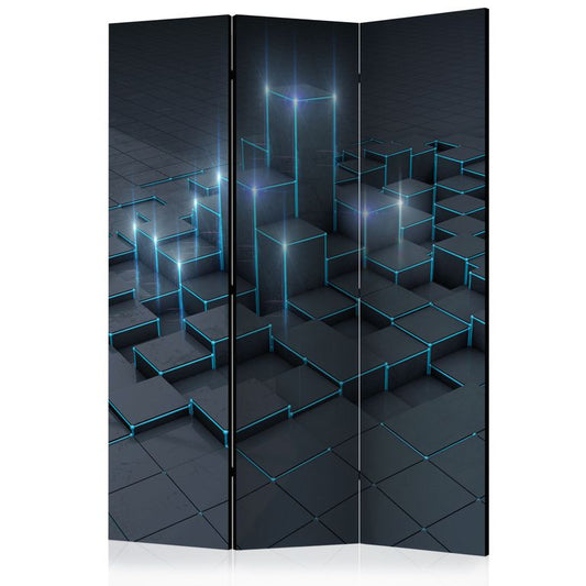 3-teiliges Paravent - Black City [Room Dividers] 135x172 cm