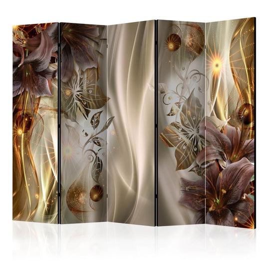 5-teiliges Paravent - Amber Land II [Room Dividers] 225x172 cm