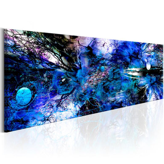 Wandbild - Blue Artistic Chaos