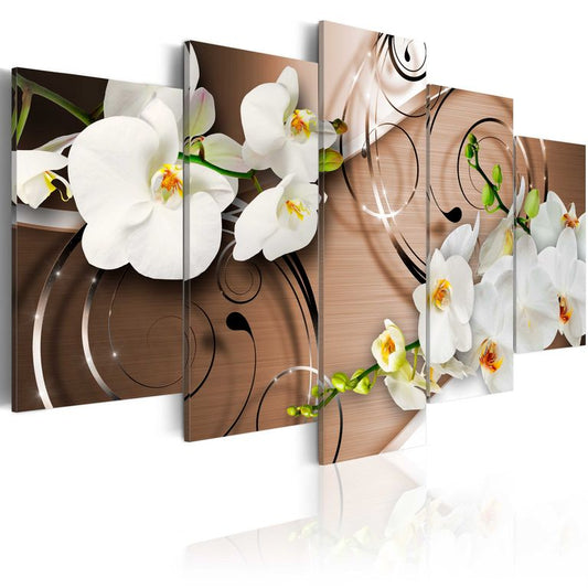 Wandbild - Ivory orchids