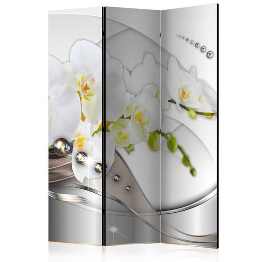 3-teiliges Paravent - Pearl Dance of Orchids [Room Dividers] 135x172 cm