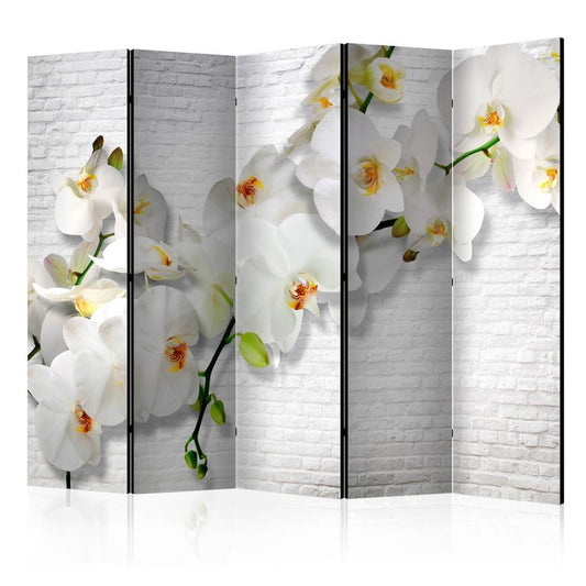 5-teiliges Paravent - The Urban Orchid II [Room Dividers] 225x172 cm