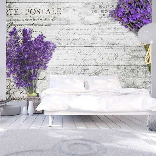 Fototapete - Lavender postcard