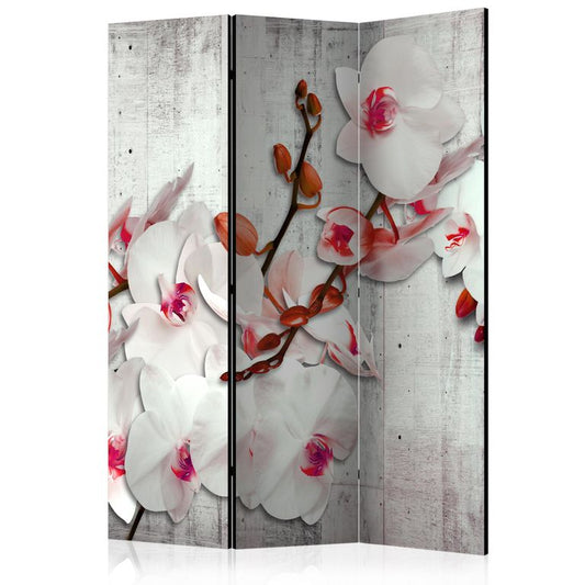 3-teiliges Paravent - Concrete Orchid [Room Dividers] 135x172 cm