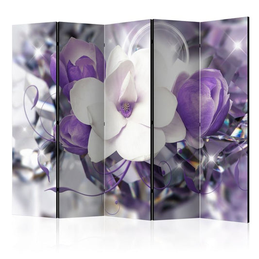 5-teiliges Paravent - Purple Empress II [Room Dividers] 225x172 cm