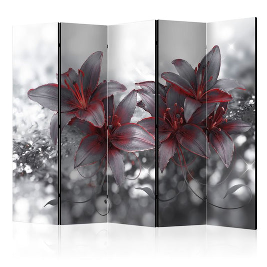 5-teiliges Paravent - Shadow of Passion II [Room Dividers] 225x172 cm