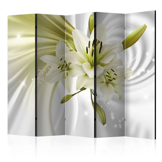 5-teiliges Paravent - Green Captivation II [Room Dividers] 225x172 cm