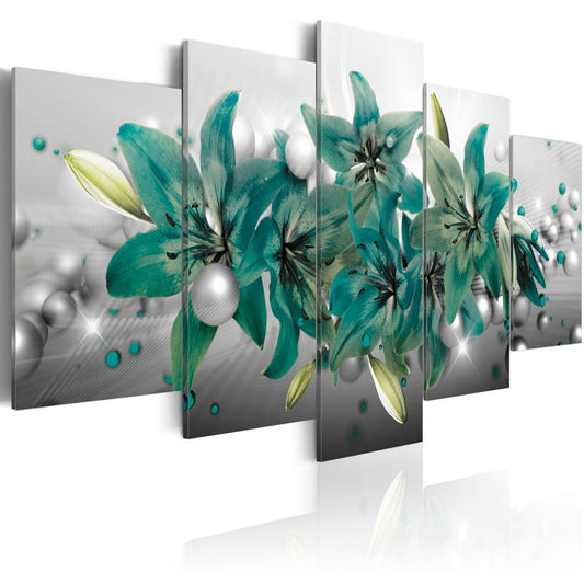 Wandbild - Turquoise Bouquet