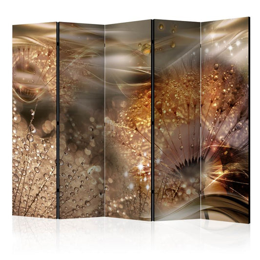 5-teiliges Paravent - Dandelions' World II [Room Dividers] 225x172 cm