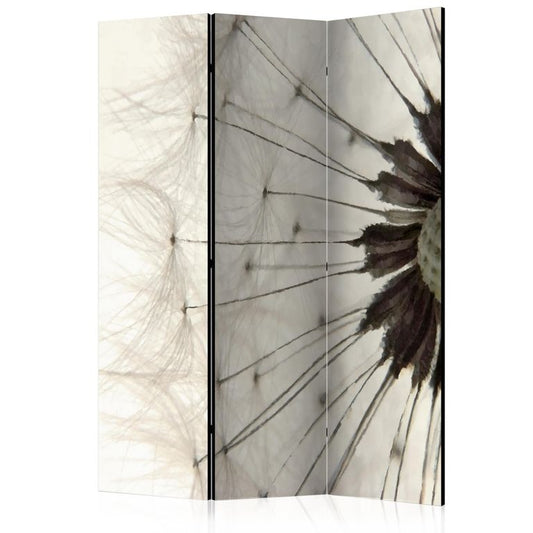 3-teiliges Paravent - White Dandelion [Room Dividers] 135x172 cm