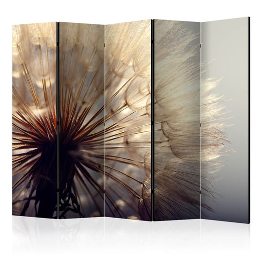 5-teiliges Paravent - Dandelion Kiss II [Room Dividers] 225x172 cm