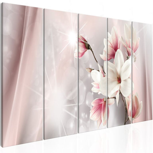 Wandbild - Dazzling Magnolias (5 Parts) Narrow